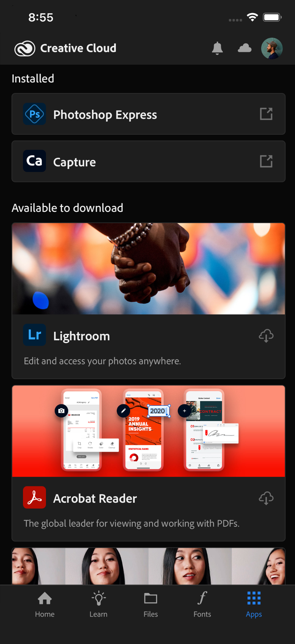 Adobe Creative Cloud for mobile